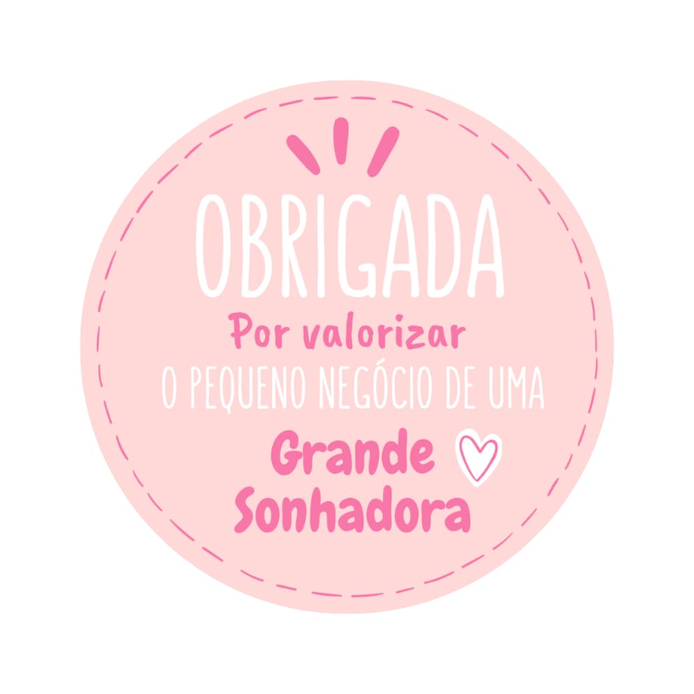 Etiqueta Adeisva "Obrigado por valorizar" 40x40mm - 60 unds