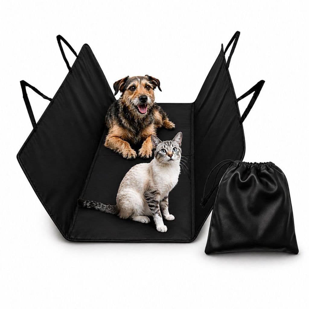Capa Banco Traseiro para Cachorro e Gato Impermeável Universal + Bolsa para Transporte