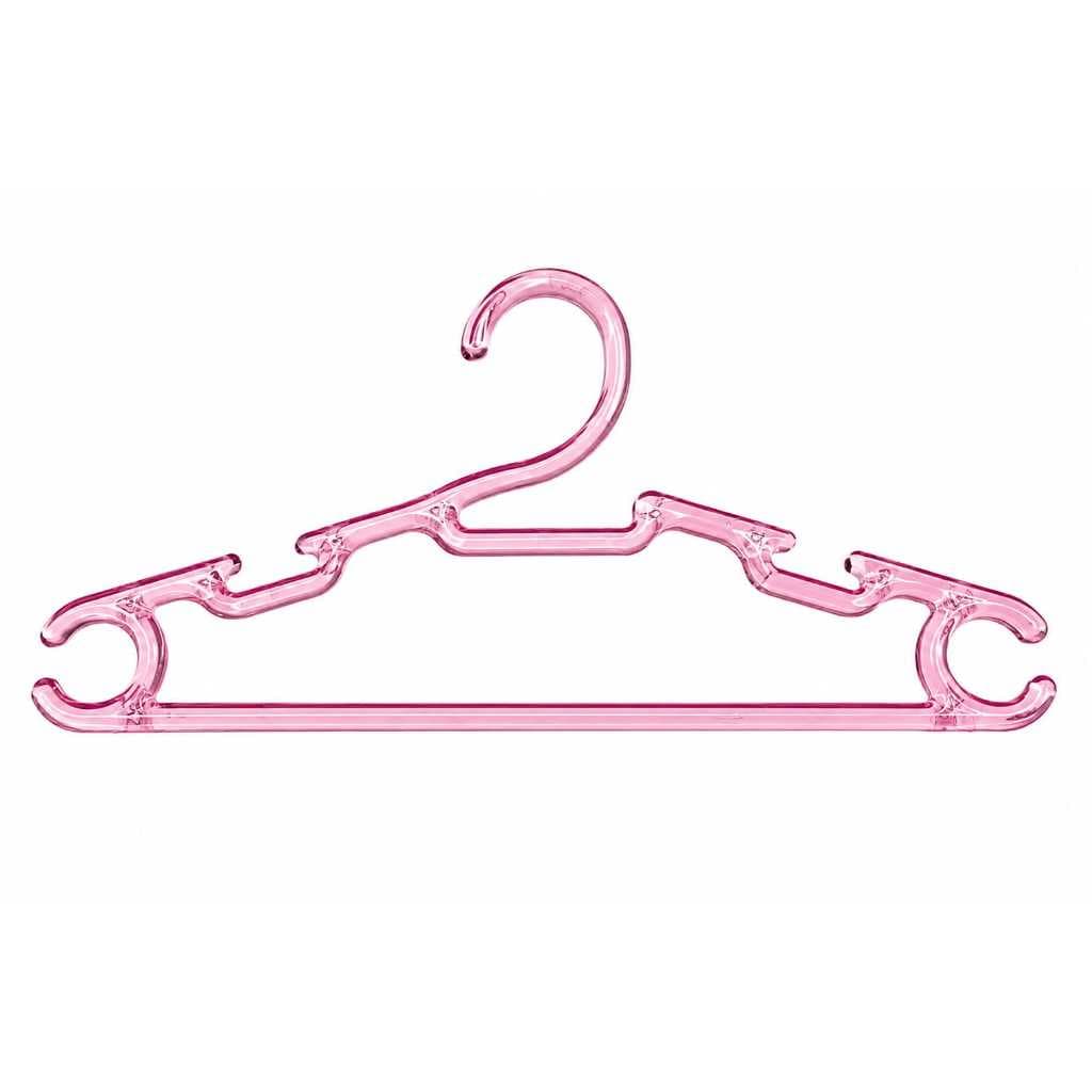 Cabide  Infantil Acrílico Rosa  40 Unidades  28 Cm