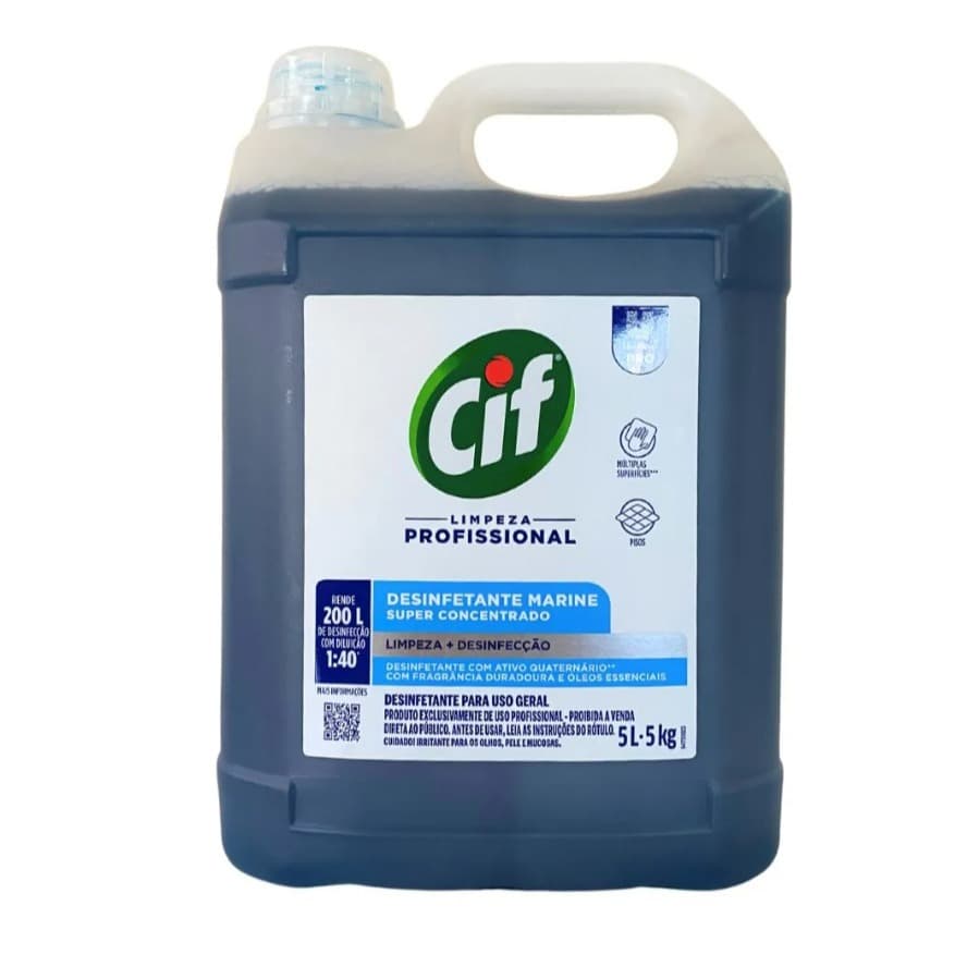 CIF - Desinfetante Concentrado Marine 5 Litros