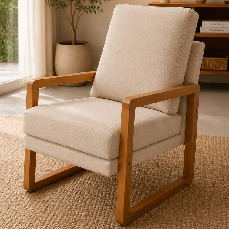 Poltrona Carol Assento Confortável Design Elegante Recepção Escritório