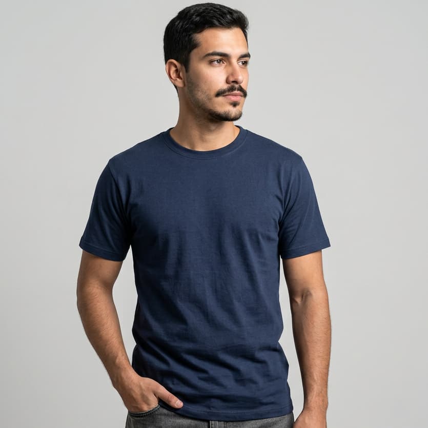 Camiseta Clássica Básica Masculina com Tecido 100% Algodão Super Macio Promoção Envio Rápido