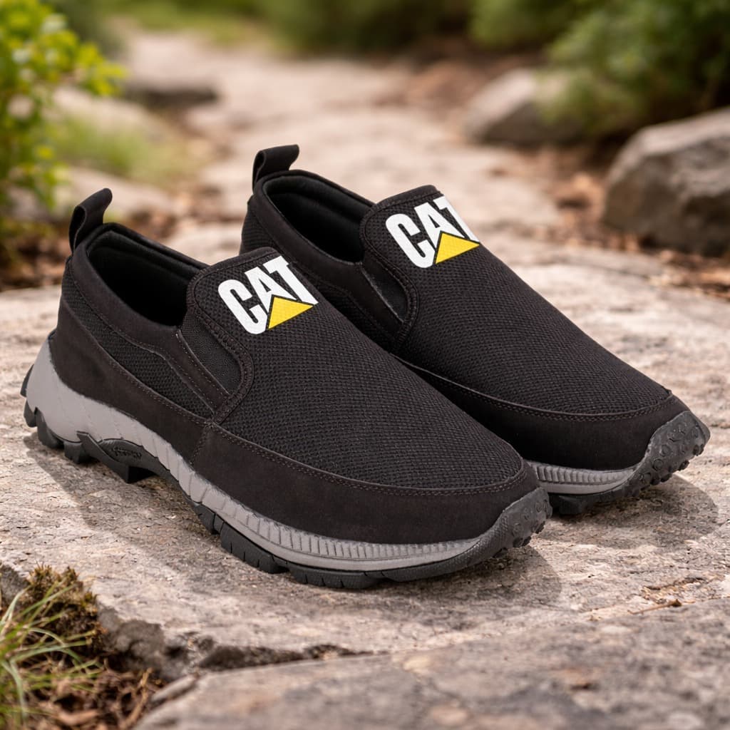 Tenis Sapato Caterpillar Slip On Masculino Confortável Uso Diário
