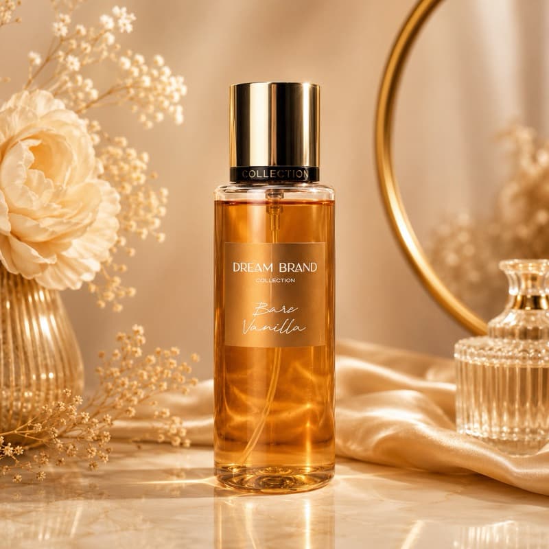 BODY SPLASH DREAM BRAND COLLECTION SHIMMER VANILLA 250ML ALTA FIXAÇÃO