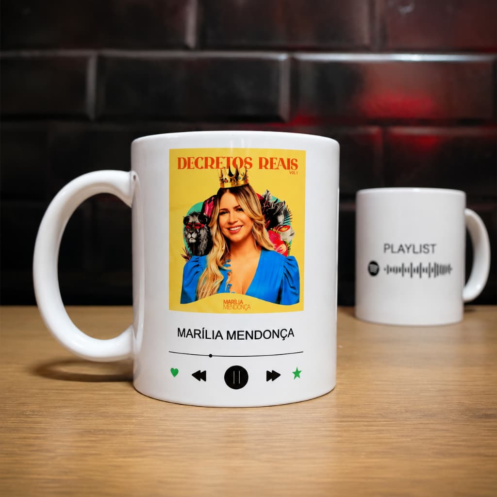 Caneca Marília Mendonça Personalizada de Cerâmica – Presente Criativo para Fãs