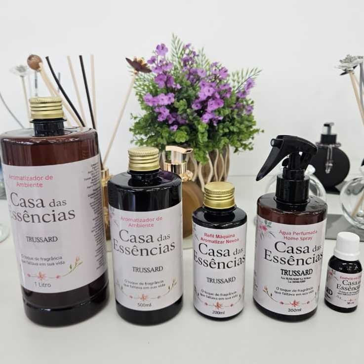 Trussard Aromatizador 1l 500ml Home Spray 350ml Essencia em Óleo 30ml Refil Nevoa 200ml Fragrancia Elegante