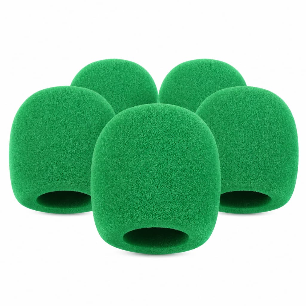 Espuma Para Microfone SM58 Verde Capa Protetora Anti Ruído Para Microfone Com E Sem Fio