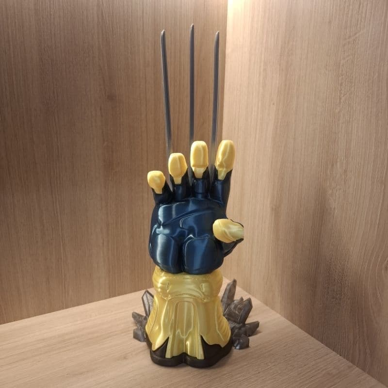 Porta Controle Gamer Wolverine Universal | Suporte para Controle PS5, PS4, Xbox | Organizador Decorativo Geek 3D