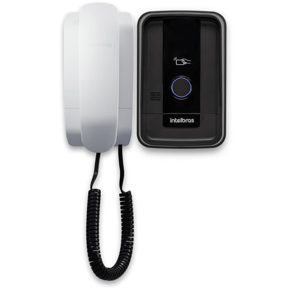 Porteiro Residencial Intelbras IPR 1010 ID RFID Controle de Acesso Interfone Aciona Fechadura Elétrica