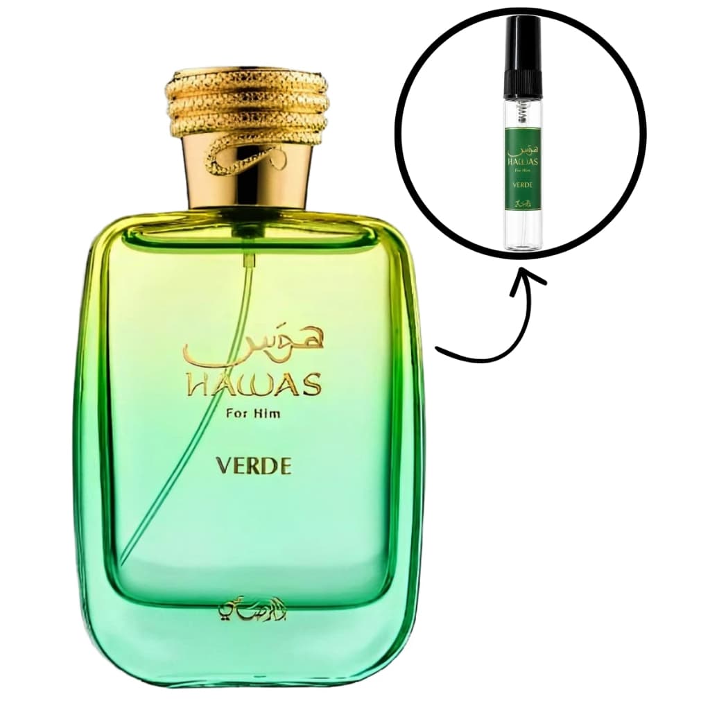 Perfume Nicho Árabe Hawas Verde Rasasi Eau de Parfum