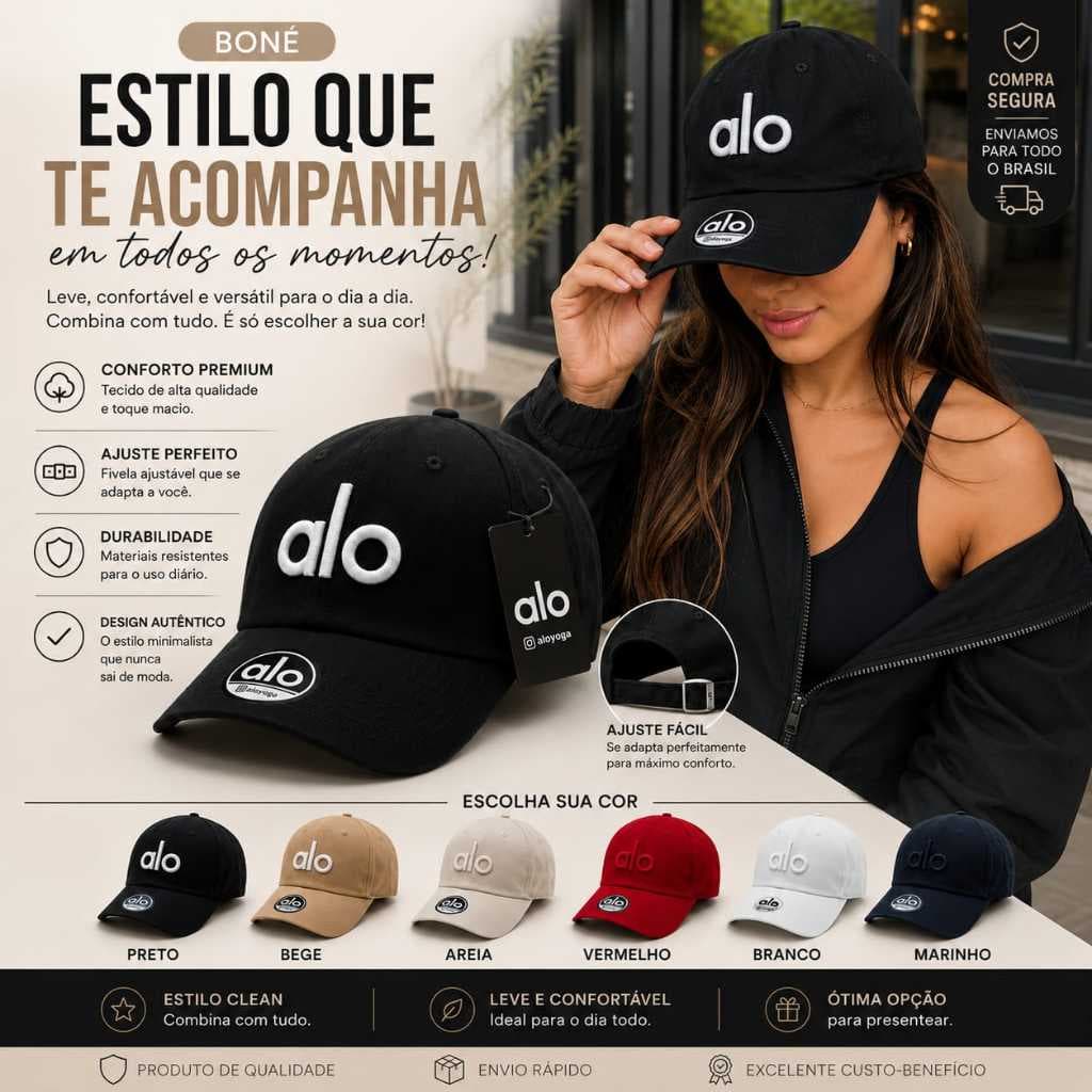 Boné Fitness Confortável Designe Moderno Academia Esportivo Blogueira Unissex Ajustável