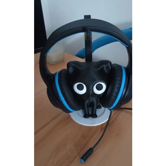 Suporte para Fones de Ouvido em Formato de Gato