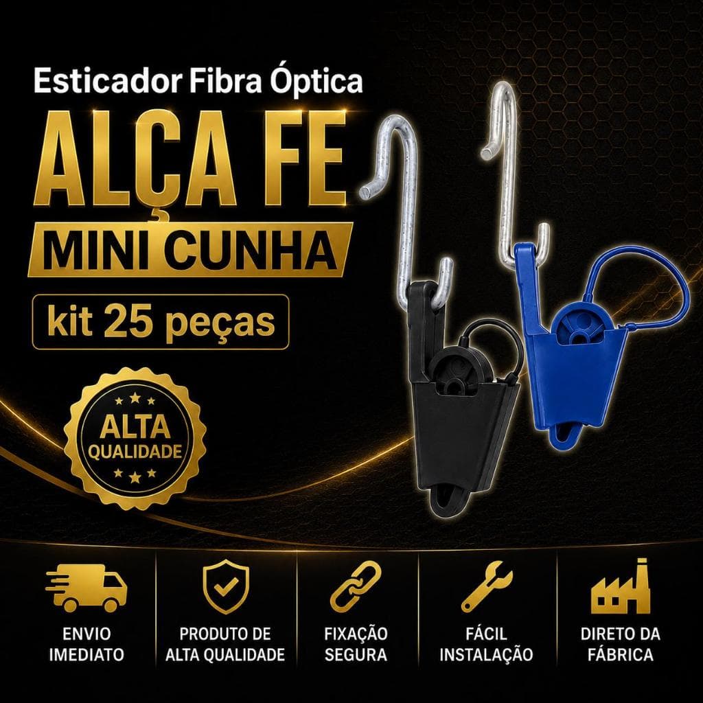 Esticador Alça FE Tipo Mini Cunha Kit 25 Peças