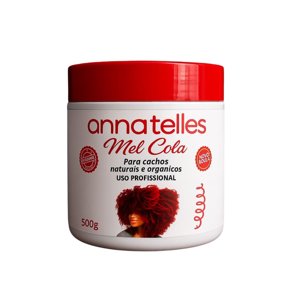 Mel Cola Ana Telles 500g Definição Cachos Crespos Controle Frizz Creme Hidratação Tipo 3A 4C
