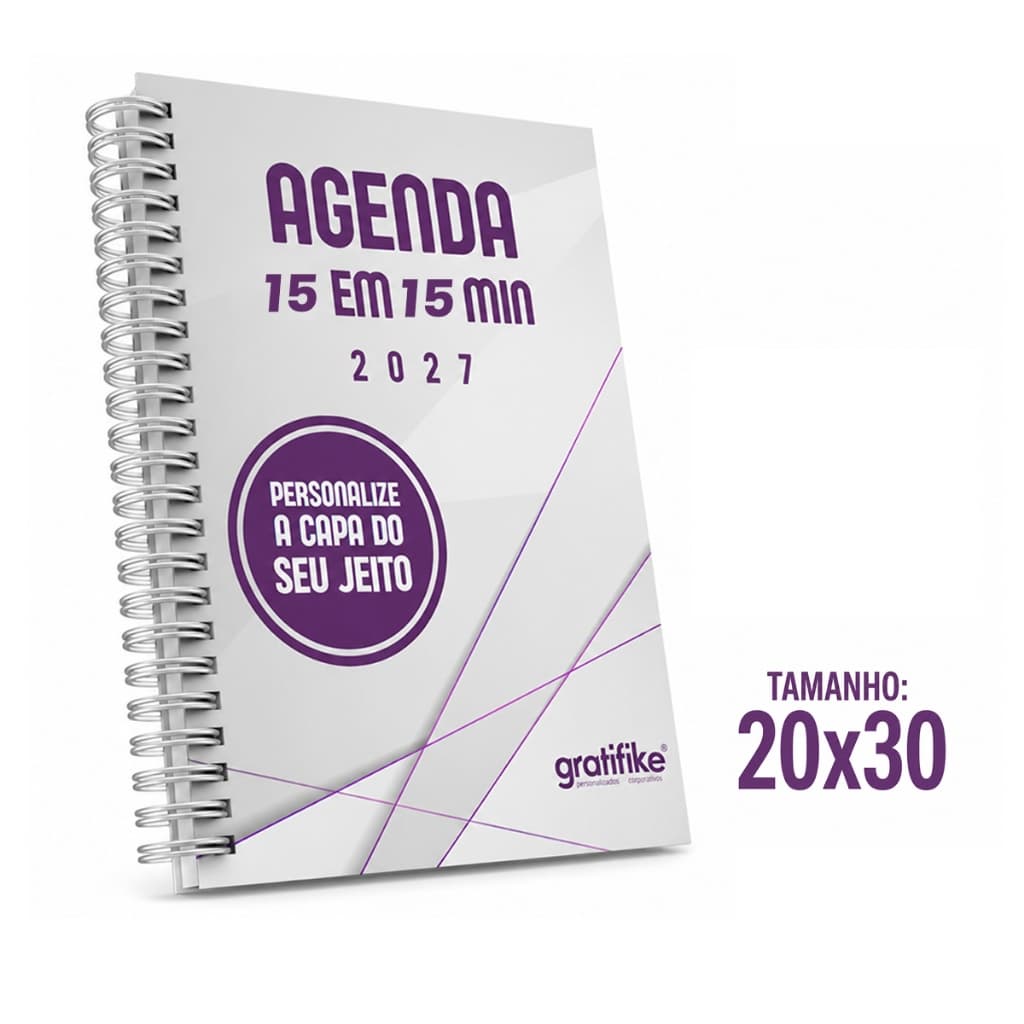 Agenda 15 minutos 2027 GRANDE A4 DENTISTA
