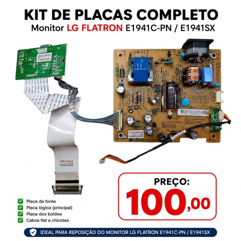 Kit de Placas LG Flatron E1941C-PN / E1941SX Original Completo