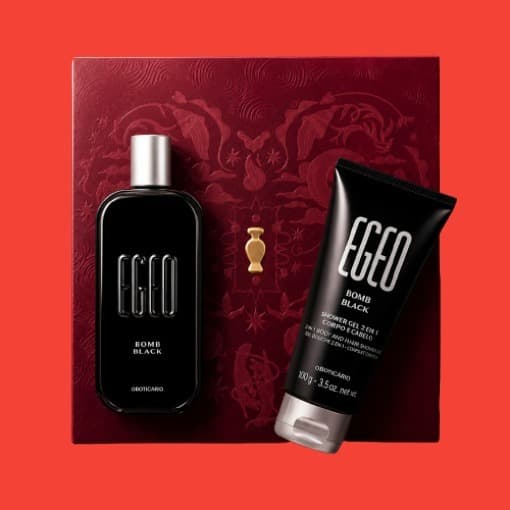 Egeo Bomb Black Kit Original com Perfume 90ml e Sabonete 100g