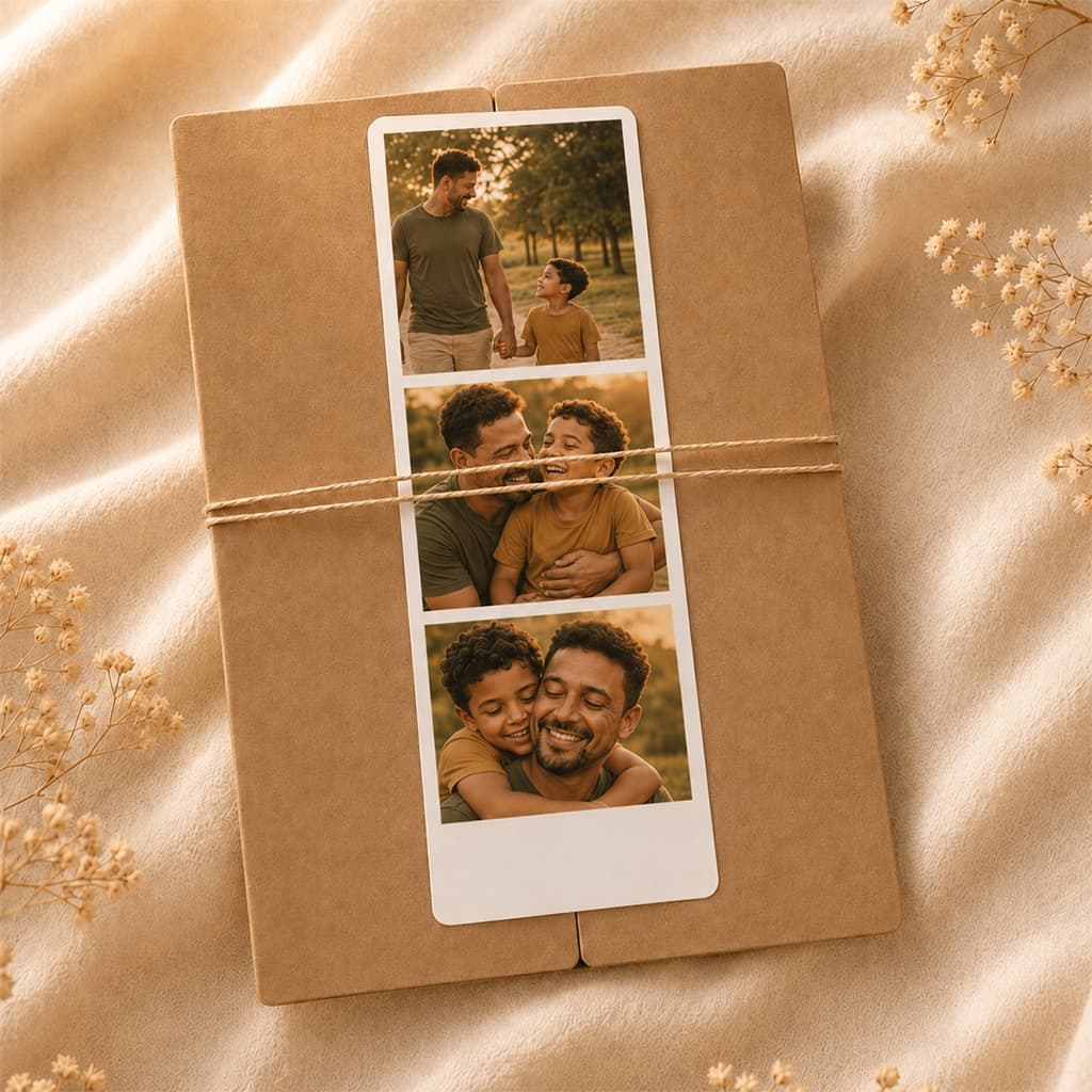 Cartão Dia dos Pais Personalizado Presente com Foto