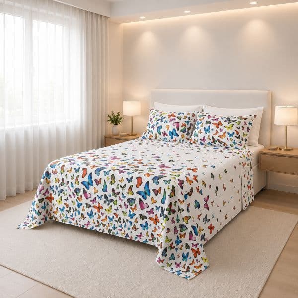 Cobre Leito Piquet Promoção Casal Queen + 2 Porta-Travesseiros 70x50cm