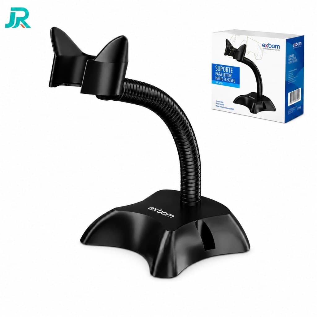 Suporte Leitor Código de Barras Universal Haste Flexível 360° Exbom SPX-LC150