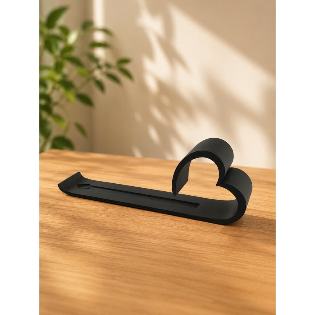 Porta Incenso com Coração 3D | Incensário Decorativo de Mesa | Suporte para Incenso | 7 Cores
