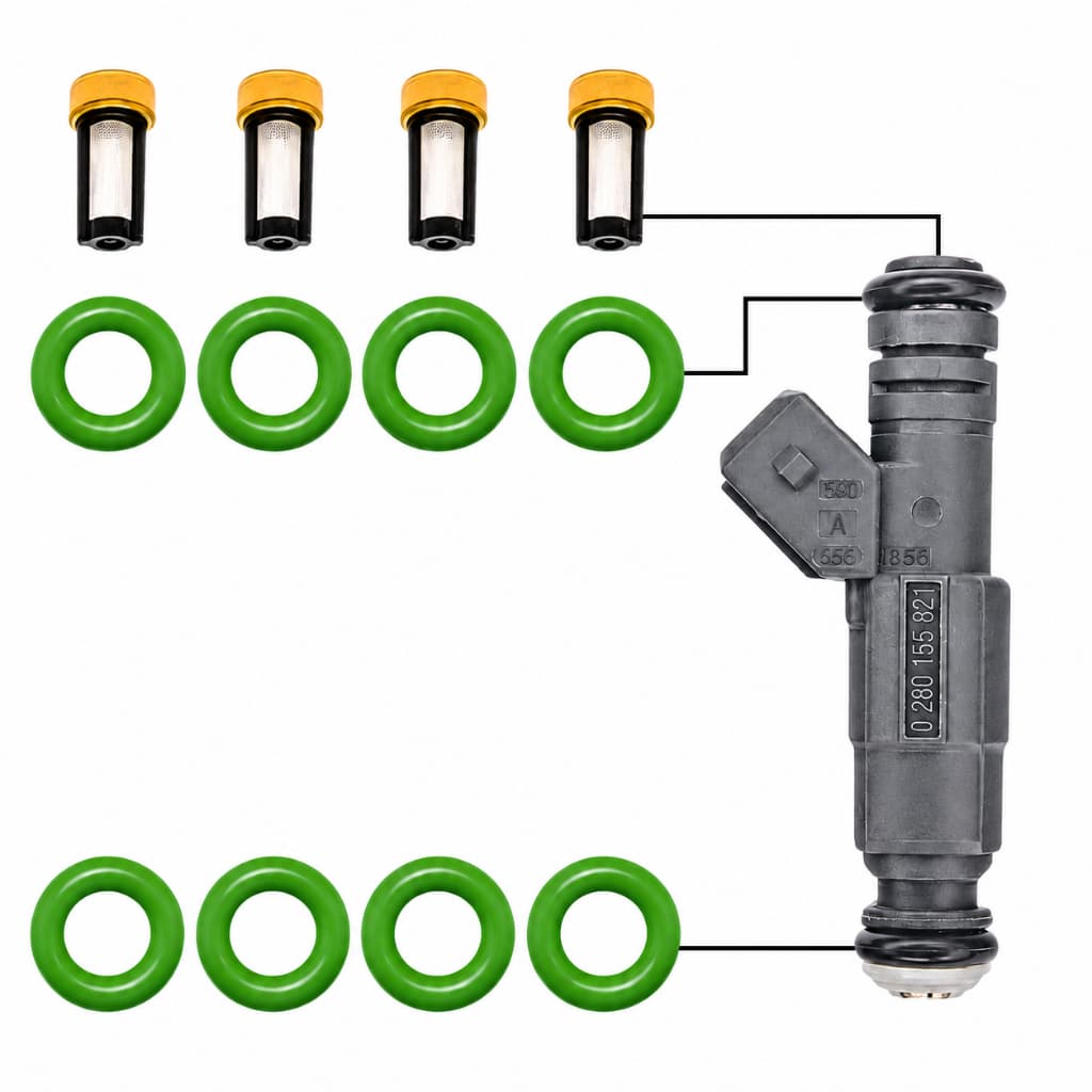 Kit Reparo Bico Injetor Vectra Blazer 2.0 2.2 2.4 Gasolina - 0280155821