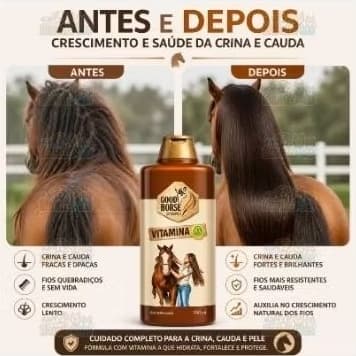 Shampoo para cavalo good house 700ml com vitamina A
