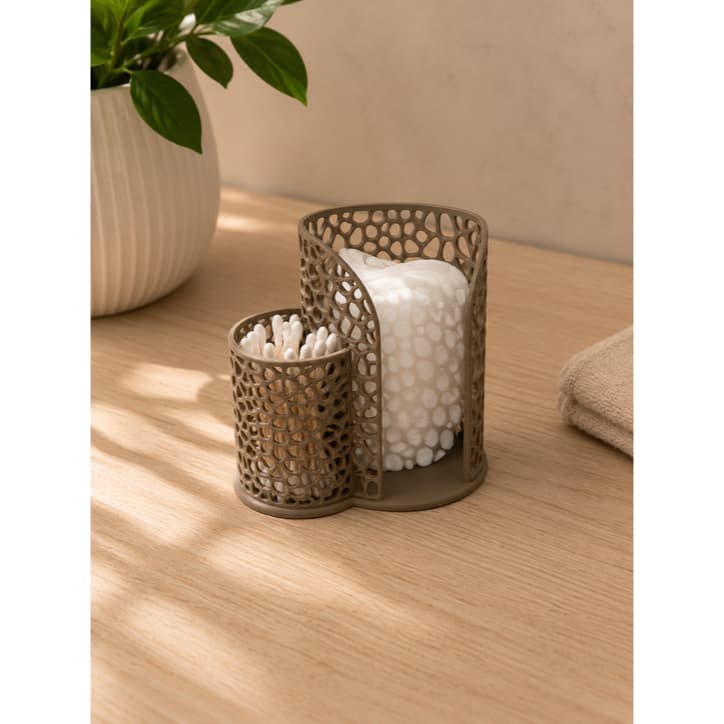 Porta Cotonetes e Algodão Organizador para Banheiro | Decoração Moderna