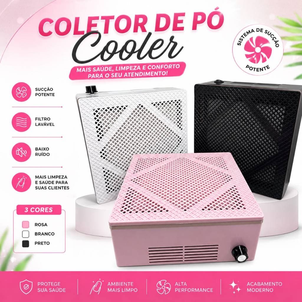Aspirador Coletor De Pó Grelha Churrasqueira Unhas Bivolt Sugador 1 Cooler