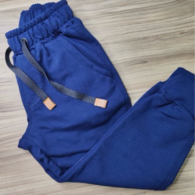 Calça de Frio Infantil Masculina Moletom Flanelado 4 Anos