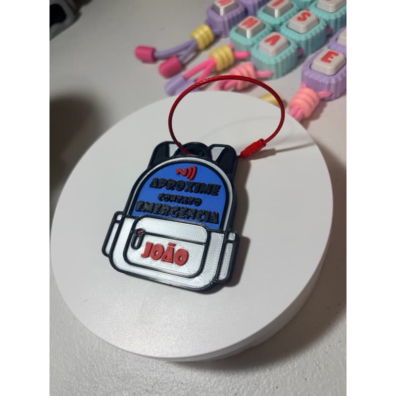 TAG NFC MOCHILA TAG PARA CONTATO POR APROXIMAÇÃO NO CELULAR TAG COM LINK NO CELULAR
