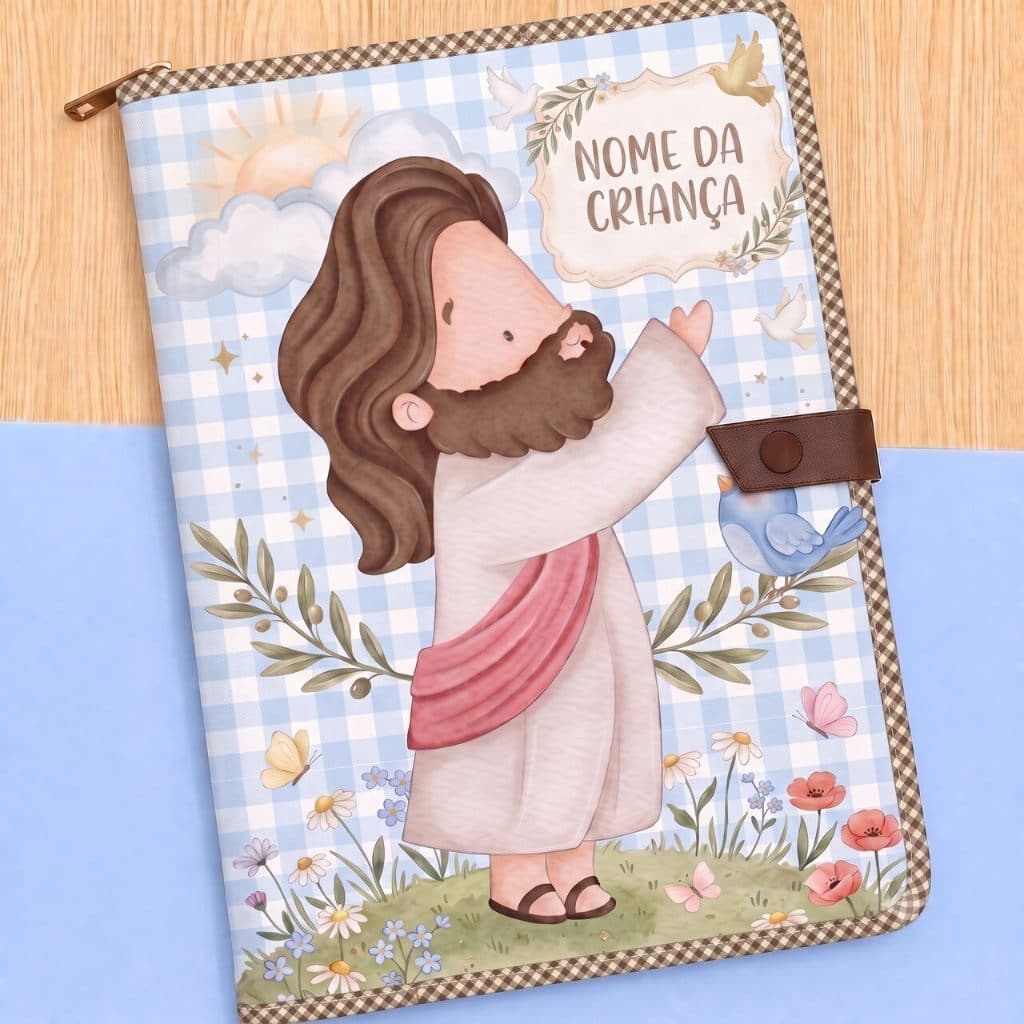 Porta Documentos Jesus e Nossa Senhora