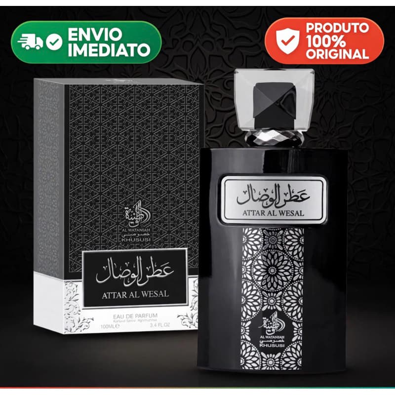 Perfume Árabe Attar Wesal Al Wataniah Eau De Parfum Masculino 100ml