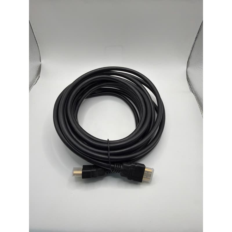 Cabo HDMI 5 Metros Preto - Conectores Dourados, Blindagem Total, Alta Velocidade