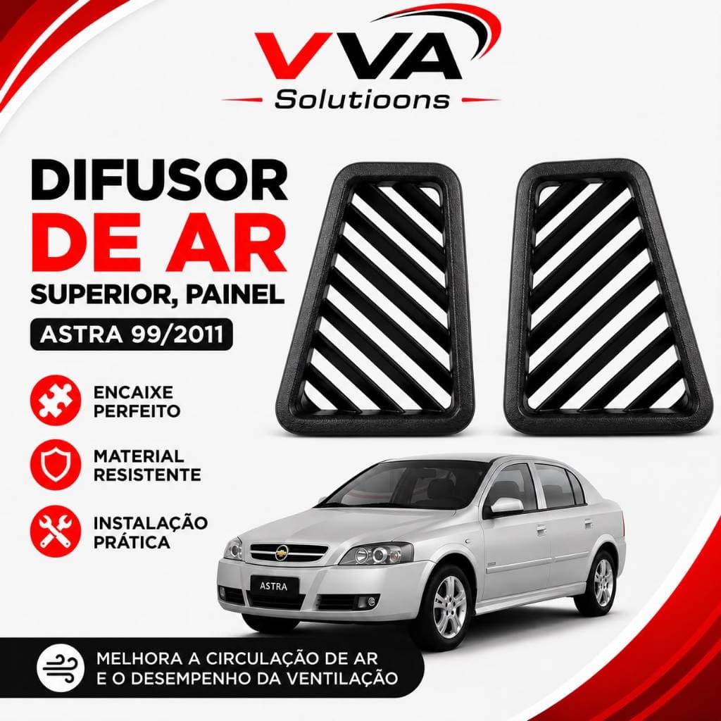 Grelha saída de ar Astra 1999 ao 2011 Difusor grade