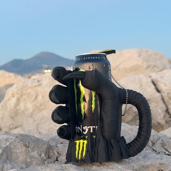 Suporte Porta Lata Monster 473ml | Suporte para Energético Monster | Presente Gamer Geek