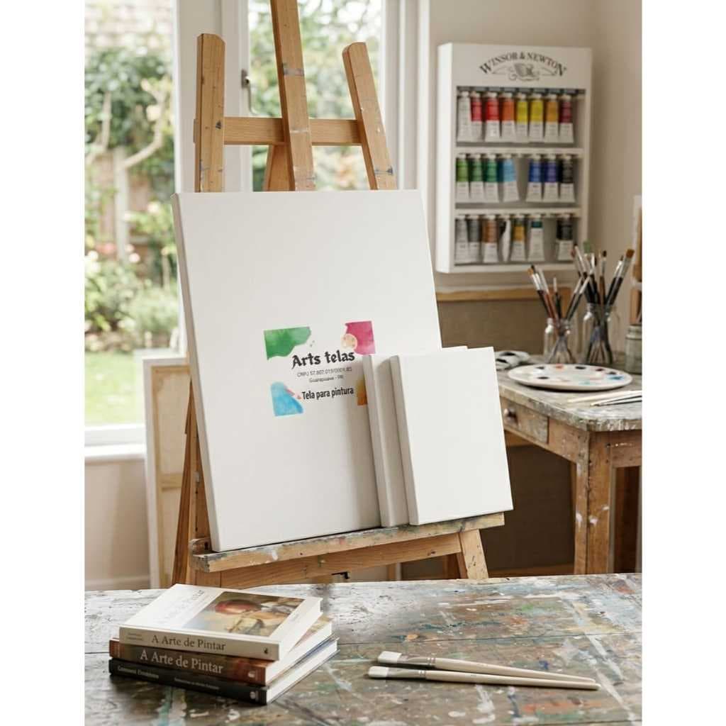 Tela para pintura medindo 15x20 pacote com 5 e 10 unidades