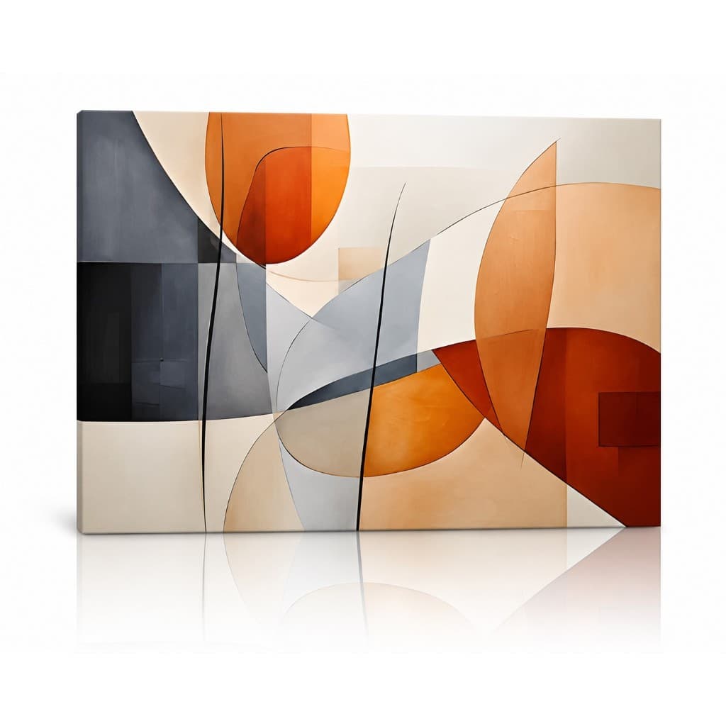 Quadro decorativo grande Figura abstrata 1 Decoração moderna