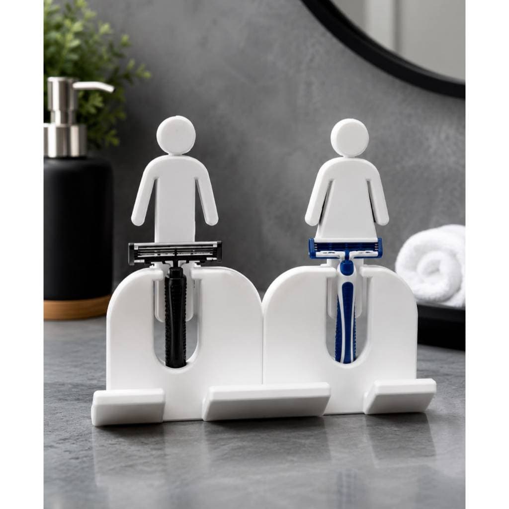 2 KIT DE SUPORTE PARA PRESTOBARBA BANHEIRO