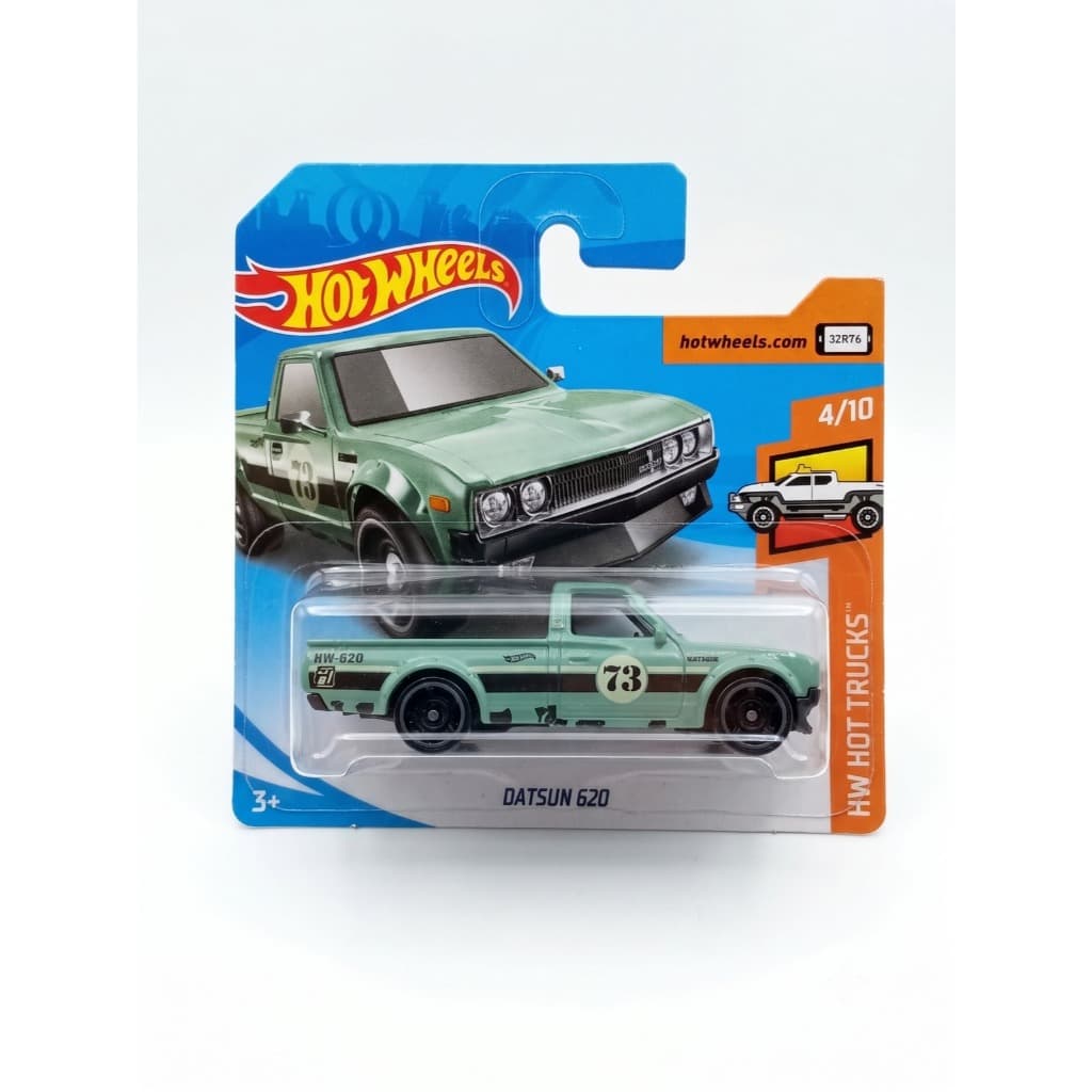 Hot Wheels Datsun 620 Verde - HW Hot Trucks (4/10) - Novo Lacrado