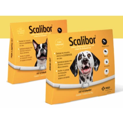 Coleira Antipulgas Scalibor para Cães com Proteção Contra Leishmaniose