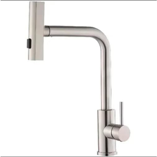 Torneira Gourmet Cozinha Ponente Monocomando Água Quente e Fria Ducha Extensível Bica Giratória 360° 3 Funções
