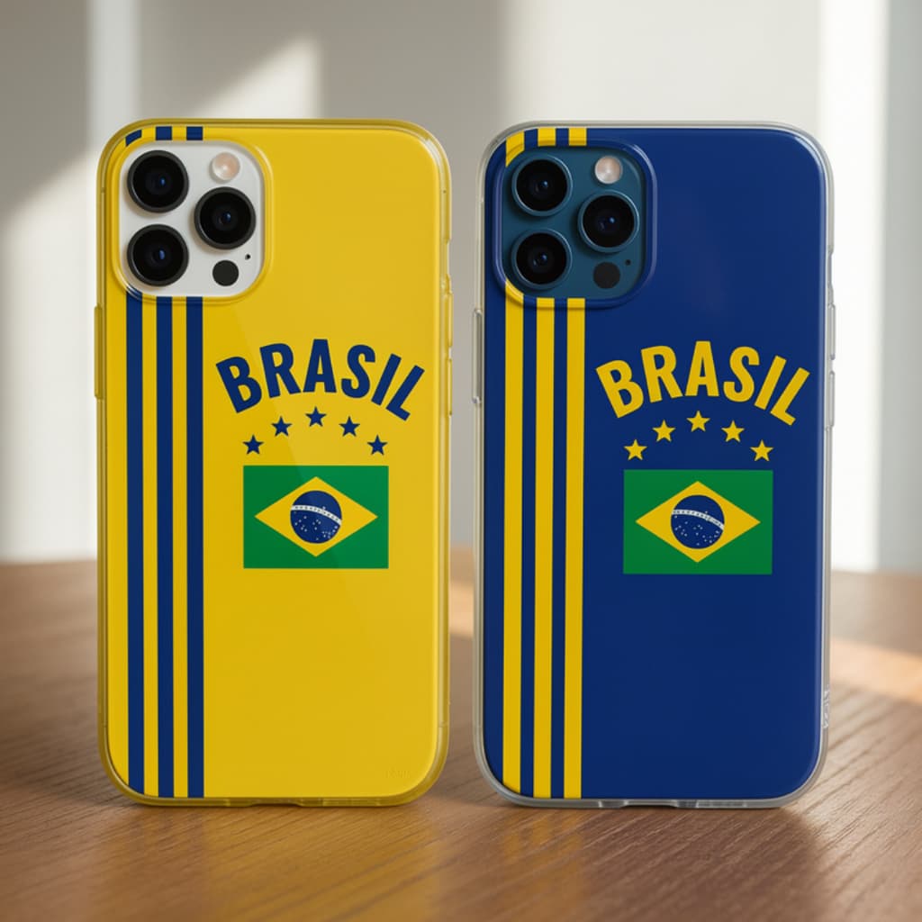 CAPINHA CAPA IPHONE COPA BRASIL ,SELEÇÃO, BRASIL,  PARA Iphone 11 12 Mini 13 14 Plus, 15 16 Pro, Max MATERIAL MACIO