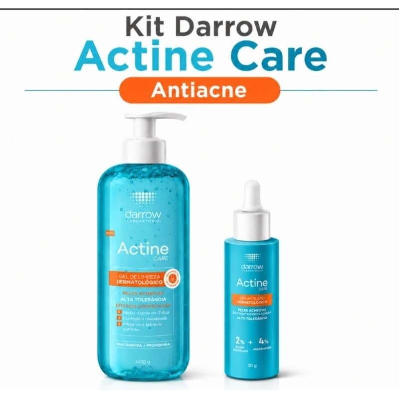 Kit Care Antiacne 1 Sérum 30g + 1 gel de limpeza 400g.
