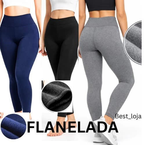 Kit 2 Calça Legging Suplex Fitness Academia Levanta Bumbum Esporte Ginástica
