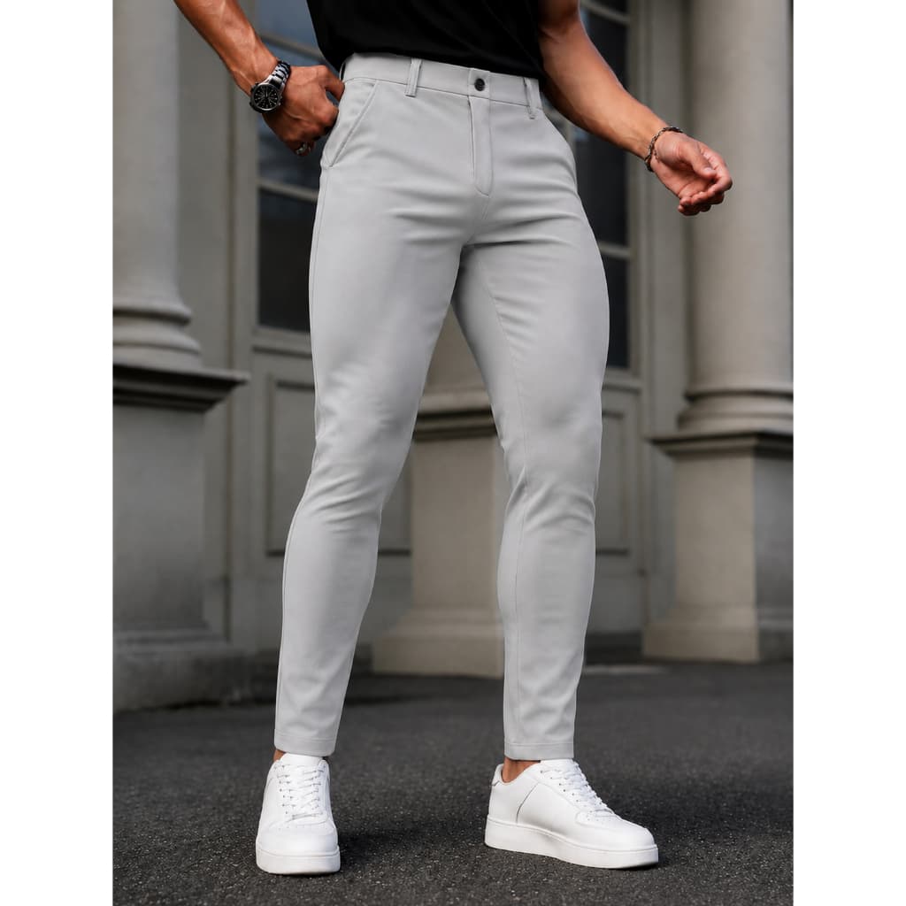 Calça Masculina Social Bengaline com Elastano Skinny