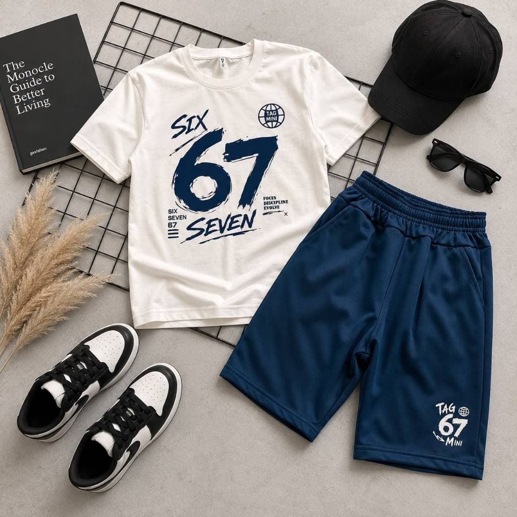 Conjunto Masculino Infantil Menino Juvenil kit 2 peças camisa algodão + shorts