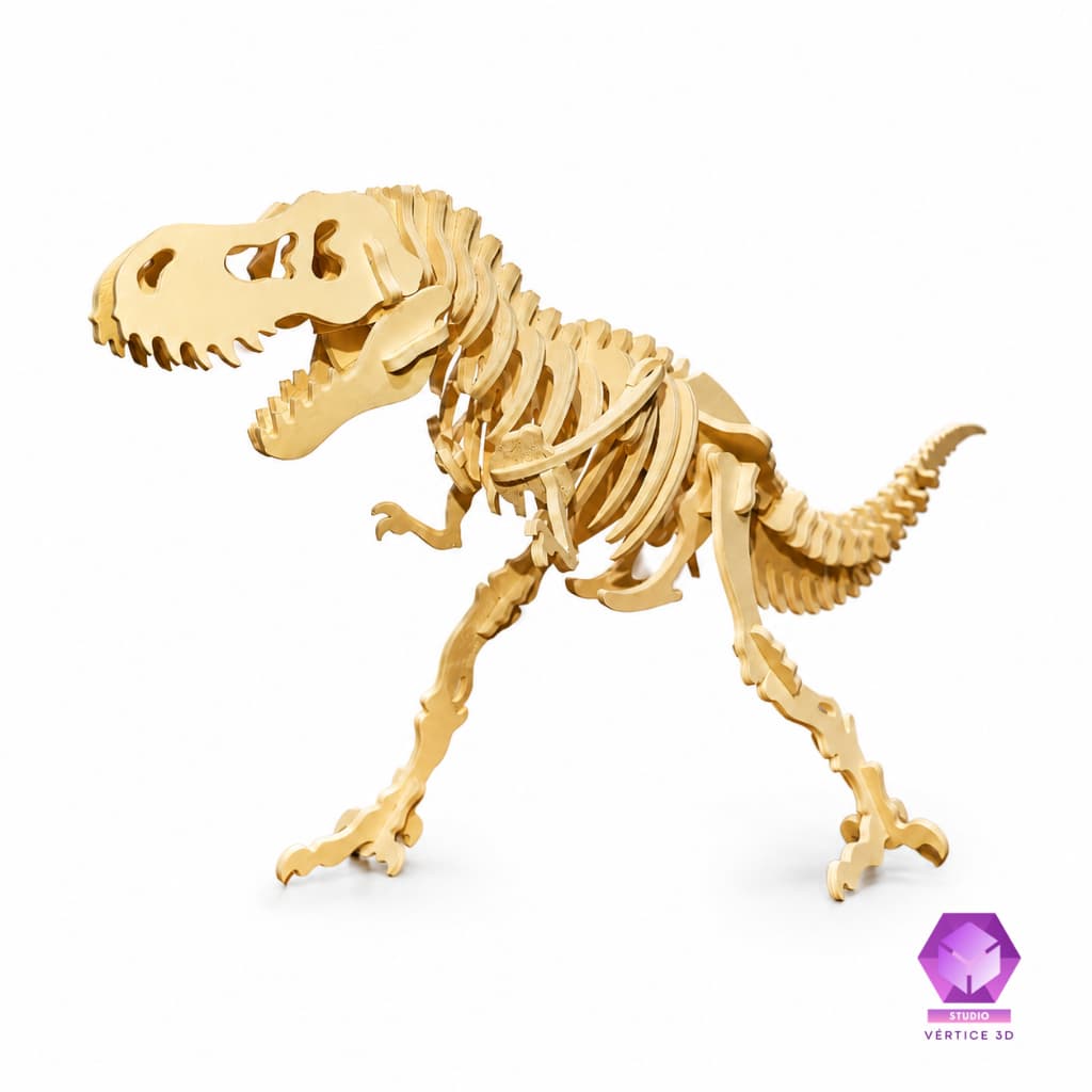 Quebra Cabeça 3D Dinossauro Rex 55 Peças Esqueleto Dinossauro Decorativo Realista Montável Educativo Divertido