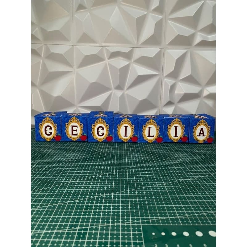 kit de cubos personalizados decorativos para festa infantil
