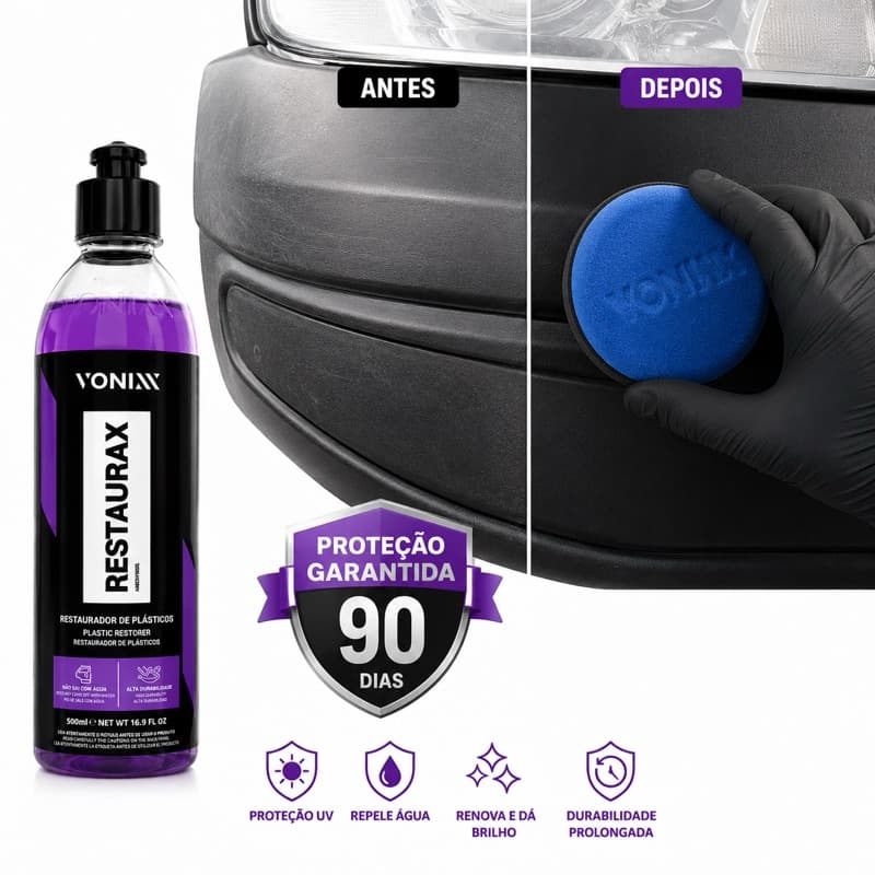 Kit Restaurax 500ml + Aplicador de espuma vonixx